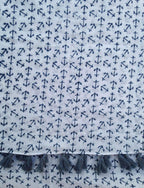 Anchor Blue Scarf - Qu!rk Boutique
