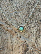 Authentic Turquoise Flower Necklace - Qu!rk Boutique
