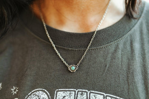 Authentic Turquoise Flower Necklace - Qu!rk Boutique