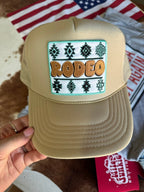 Aztec Rodeo Patch Trucker Hat - Qu!rk Boutique