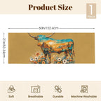 Baha Ranch Floral Longhorn Body Pillow Made in America - Qu!rk Boutique