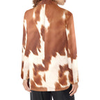 Baha Ranch Cowhide Print blazer - Qu!rk Boutique