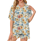 Baha Ranch Mexican Floral Women's Pajama Set Made in America - Qu!rk Boutique