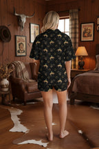 Baha Ranch Rodeo Cowboy Women's Western Short Pajama Set Made in America - Qu!rk Boutique