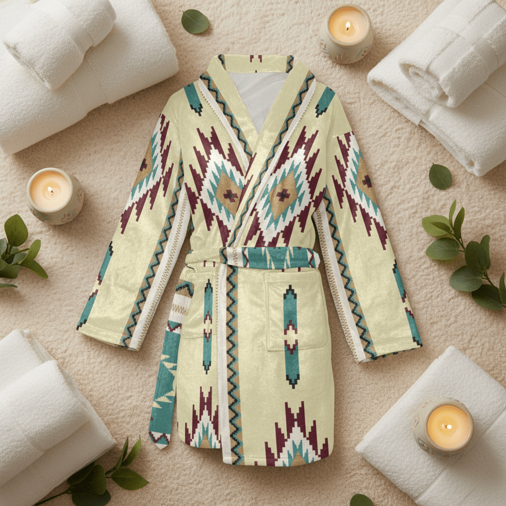 Taos Aztec Women's Bath Robe - Qu!rk Boutique