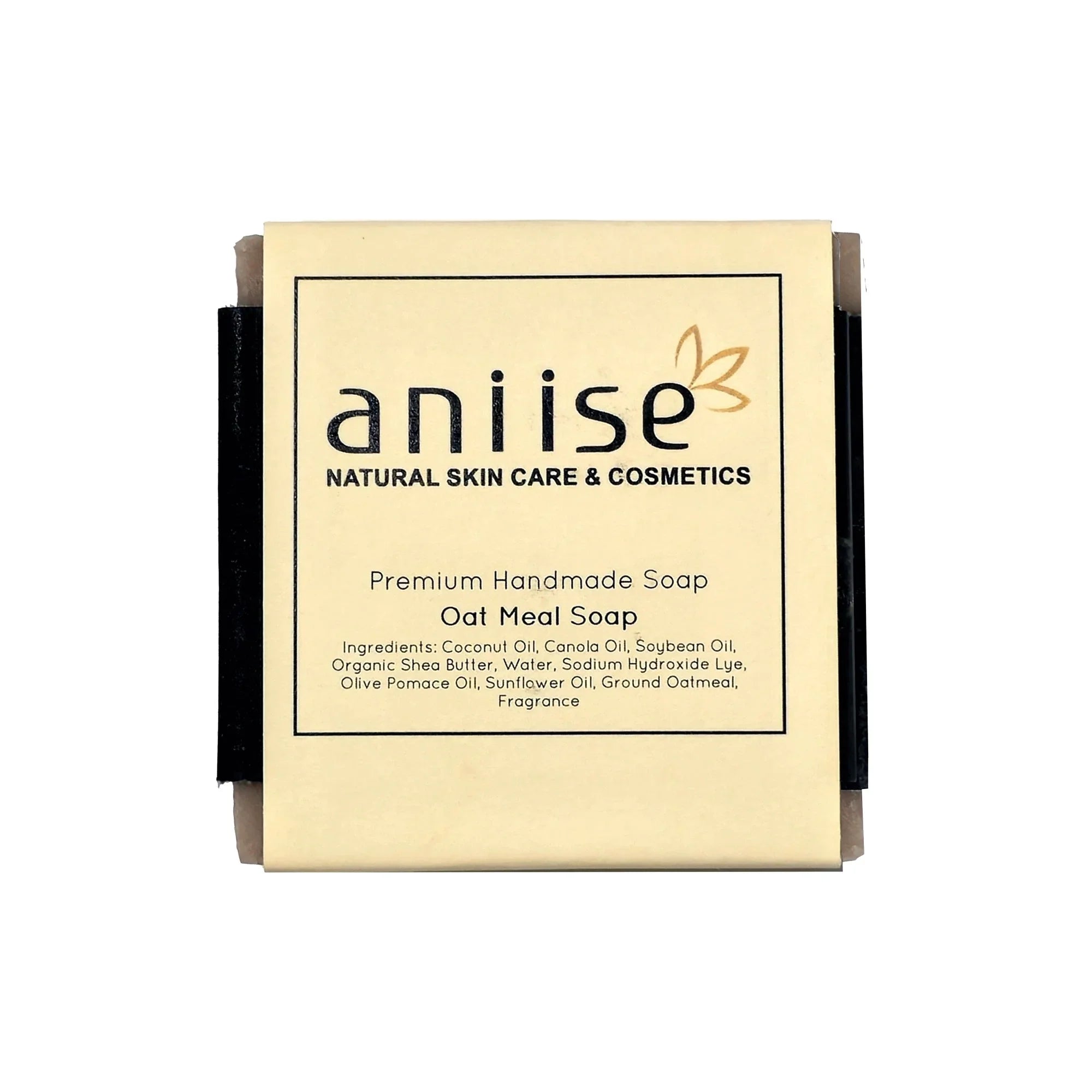 Aniise natural skin care oatmeal handmade bar soap with shea butter and oils, Qu!rk Boutique