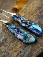 Geometrical Shape Dangle Earrings - Qu!rk Boutique