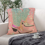 Baha Ranch Retro Pop Western Bling Boots Pillow Case Made in America - Qu!rk Boutique