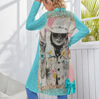 Baha Ranch Retro Pop Western Groovy Cowgirl Lightweight Cardigan - Qu!rk Boutique