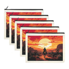 Baha Ranch Western Cowboy Sunset Cosmetic Bag Pack of 5 Made in America - Qu!rk Boutique