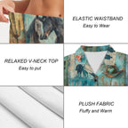 Baha Ranch Turquoise Dreams Womens Pajamas Made in America - Qu!rk Boutique
