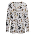 Baha Ranch Western Print Long Sleeve Top - Qu!rk Boutique