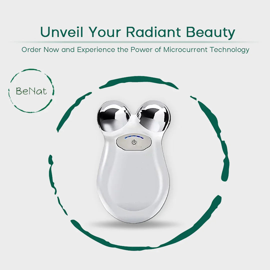BeNat microcurrent facial device for radiant beauty, featured at Qu!rk Boutique