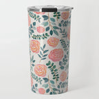 Watercolor Floral Travel Mug - Qu!rk Boutique