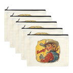 Howdy Cosmetic Bag Pack of 5 Made in America - Qu!rk Boutique