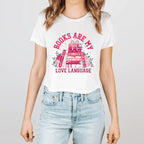 Books Are My Love Language Cropped T-Shirt - Qu!rk Boutique