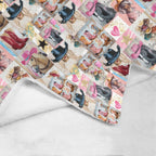 Danilo Painted Cowgirl Collage Throw Blanket 60" x 80 Made in America - Qu!rk Boutique