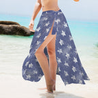 Baha Ranch Patriotic Stars Beach Coverup Skirt - Qu!rk Boutique