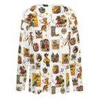Baha Ranch Vintage Cowgirl Collage Western Print Long Sleeve Top - Qu!rk Boutique