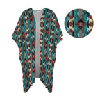 Baha Ranch Southwestern Aztec Duster Kimono Coverup - Qu!rk Boutique