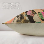 Baha Ranch Retro Pop Western Collage Pillow Case Made in America - Qu!rk Boutique
