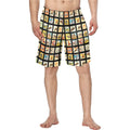 Vintage Cowboy Collage Western Men's Swim Trunk Shorts