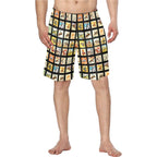 Vintage Cowboy Collage Western Men's Swim Trunk Shorts - Qu!rk Boutique