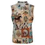 Bohemian Dreams Sleeveless Polo Tank Top - Qu!rk Boutique