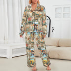 Baha Ranch Colores de Mexico Pictures of the Southwest Satin Pajamas - Qu!rk Boutique