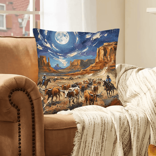 Baha Ranch Cattle Rancher Velvety Soft Pillow Case Made in America - Qu!rk Boutique