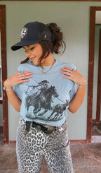 Cowgirl Calf Roper Graphic Tee - Qu!rk Boutique