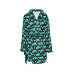 Turquoise Cowgirl Hat Women's Western Bath Robe - Qu!rk Boutique