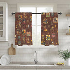 Vintage Cowboy Collage Western Curtains 28" x 40" Made in America - Qu!rk Boutique