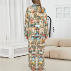 Baha Ranch Colores de Mexico Pictures of the Southwest Satin Pajamas - Qu!rk Boutique