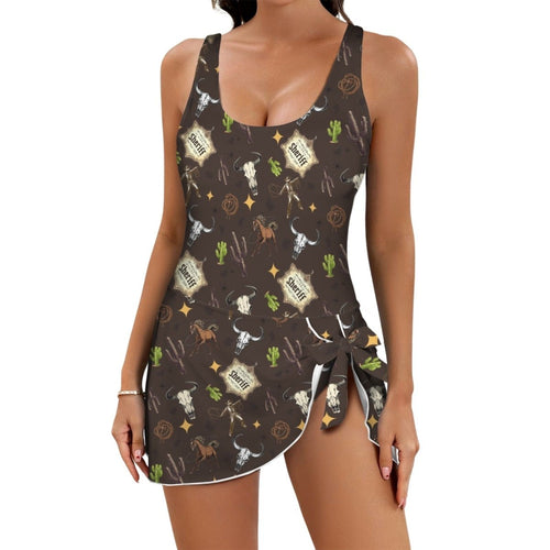 Baha Ranch Get Western Skirted Swimsuit - Qu!rk Boutique