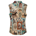 Bohemian Dreams Sleeveless Polo Tank Top - Qu!rk Boutique