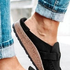 Round Toe Low Heel Buckle Loafers - Qu!rk Boutique