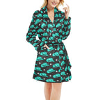Turquoise Cowgirl Hat Women's Western Bath Robe - Qu!rk Boutique