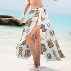 Baha Ranch Vintage Cowboy Collage Beach Coverup Skirt - Qu!rk Boutique