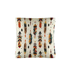 Aztec Feathers Pillow Case Made in America - Qu!rk Boutique
