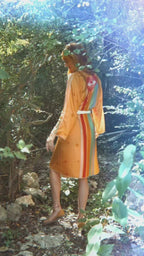 The Goddess Robe in Yucatan Rainbow - Qu!rk Boutique