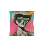 Baha Ranch Retro Pop Western Cool Cowgirl Pillow Case Made in America - Qu!rk Boutique