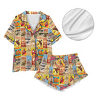 Baha Ranch Vintage Rodeo Poster Satin Pajama Set - Qu!rk Boutique