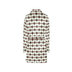 White Aztec Women's Western Bath Robe - Qu!rk Boutique