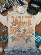 Darlin' Floral Graphic Tee - Qu!rk Boutique