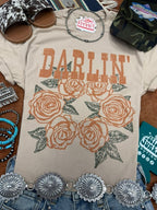 Darlin' Floral Graphic Tee - Qu!rk Boutique
