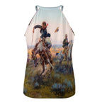 Baha Ranch Vintage Western Cowboy Women's Tank Top - Qu!rk Boutique