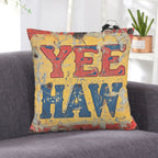 Baha Ranch YEEHAW Vintage Western Velvety Soft Pillow Case Made in America - Qu!rk Boutique