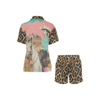 Baha Ranch Retro Pop Western Leopard Cowgirl Pajama Set - Qu!rk Boutique