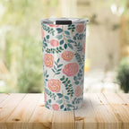 Watercolor Floral Travel Mug - Qu!rk Boutique